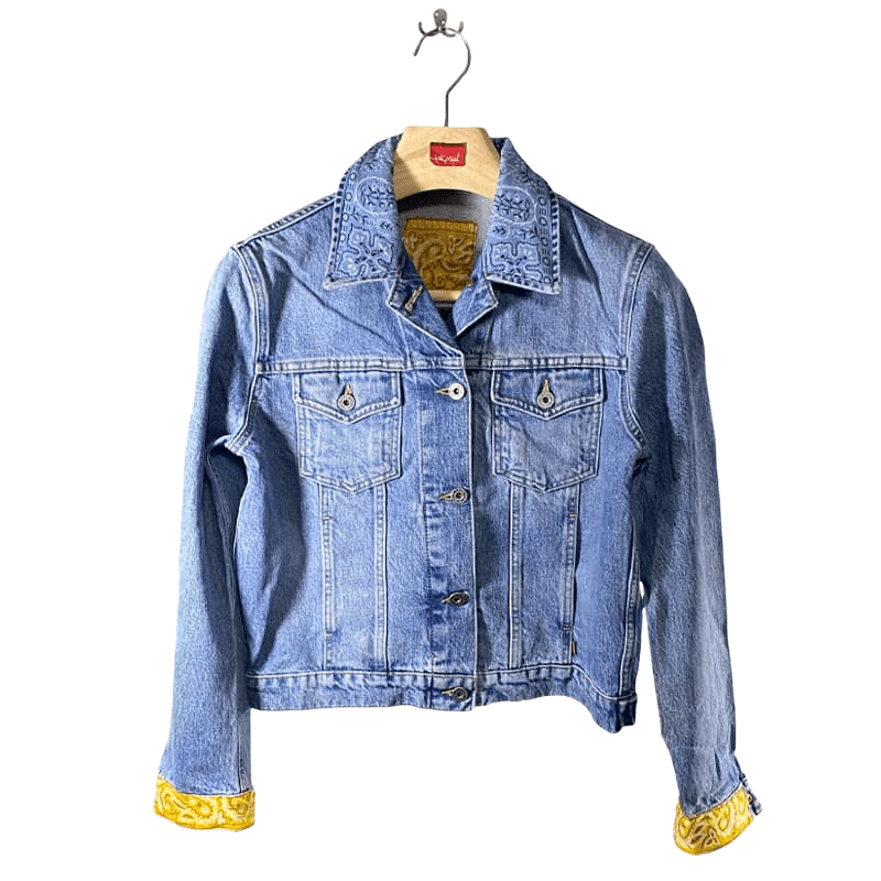 veste jean bandana